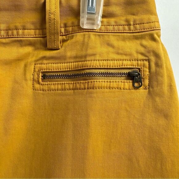 Orvis Size 6 Mustard Yellow Cotton w/Stretch Straight Skirt - Picture 3 of 9